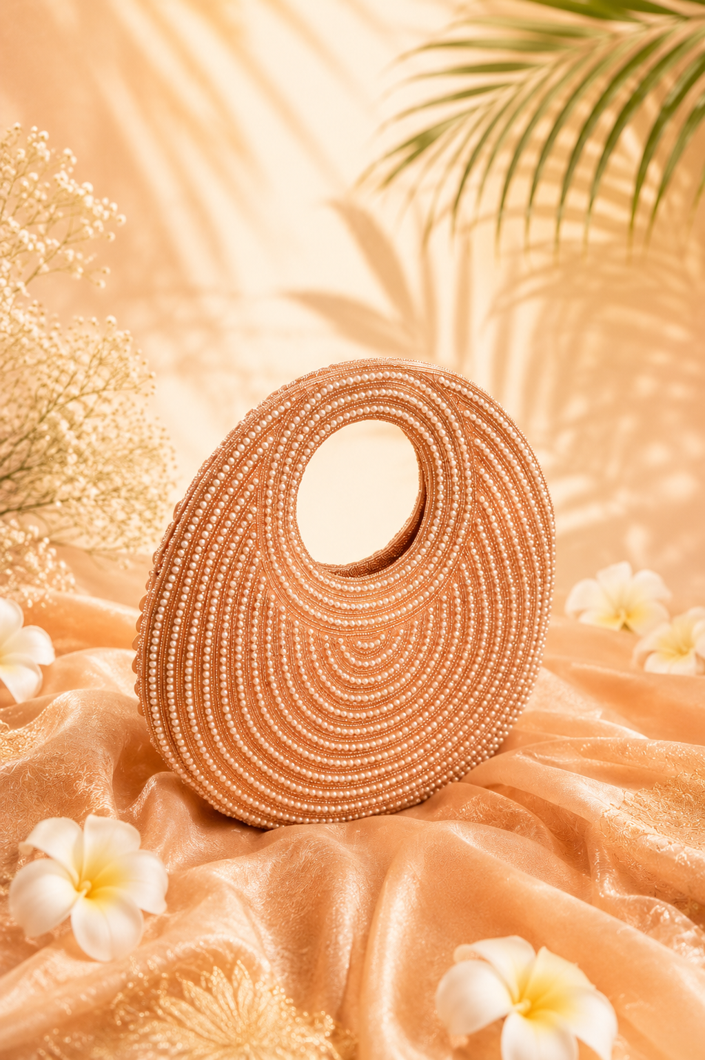 The Tara Bag – Reversible Shell & Pearl Evening Bag